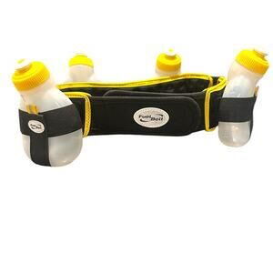 Black and Yellow Hydration Running Belt